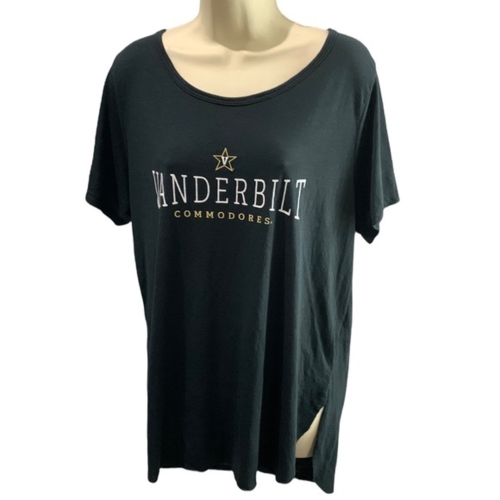 Vanderbilt Commodores Collegiate Wear Women's V-Neck T-Shirt - Green Size XL
